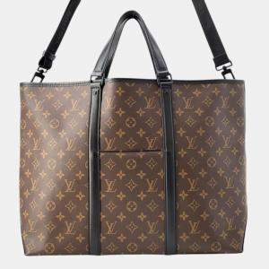 Louis Vuitton Brown Monogram Macassar Canvas Weekend tote bag Size GM