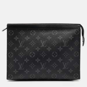 Louis Vuitton Monogram Eclipse Canvas Pochette Voyage MM Bag