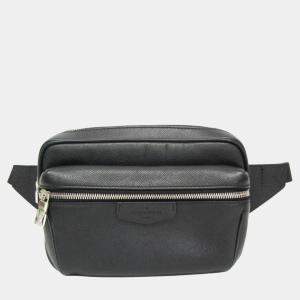 Louis Vuitton Black Leather Taiga Bumbag 