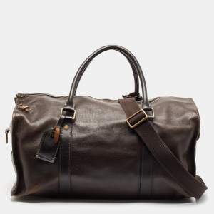 Louis Vuitton Dark Brown Utah Leather Comanche Duffle Bag
