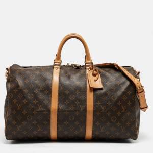 Louis Vuitton Monogram Canvas Keepall Bandouliere 50 Bag