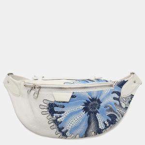 Louis Vuitton White Blanc Taurillon Leather Maxi Bumbag