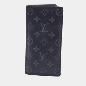 Louis Vuitton Monogram Eclipse Canvas Brazza Wallet