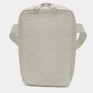 Louis Vuitton White Monogram Empreinte Utility Side Shoulder Bag
