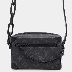 Louis Vuitton Noir Monogram Eclipse Mini Soft Trunk  Bag
