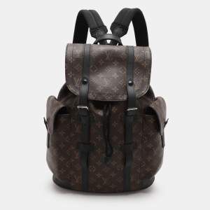 Louis Vuitton Monogram Macassar Canvas PM Christopher Backpack