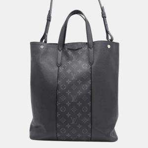 Louis Vuitton Noir Monogram Eclipse Taiga Leather City Tote Bag