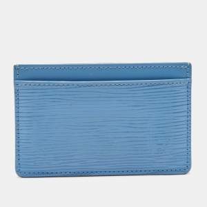 Louis Vuitton Blue Epi Leather Card Holder