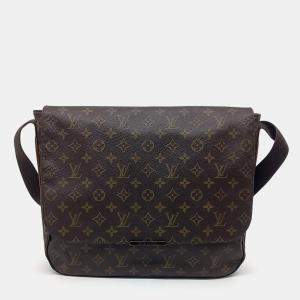 Louis Vuitton Brown Coated Canvas Messenger Beaubourg GM Bag