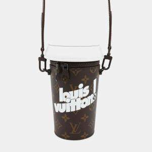  Louis Vuitton Brown Monogram Coffee Cup Shoulder Bag
