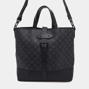 Louis Vuitton Noir Monogram Eclipse Saumur Tote Bag