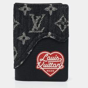  Louis Vuitton x NIGO Monogram Denim and Taurillon Leather Drip Pocket Organizer