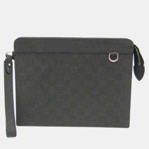 Louis Vuitton Noir Damier Infini Stand Pouch Bag 