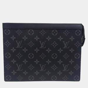 Louis Vuitton Black Canvas Eclipse Pochette Voyage MM