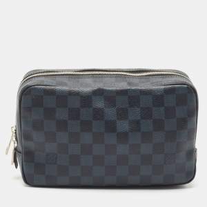 Louis Vuitton Damier Cobalt Canvas Toilet Pouch GM