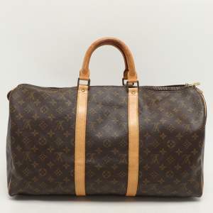 Louis Vuitton Monogram Canvas Keepall 50 Bag