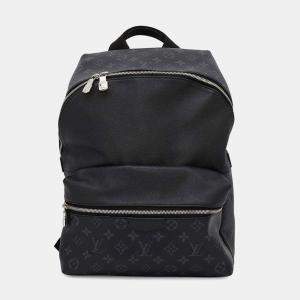 Louis Vuitton Noir Taiga Leather Monogram Eclipse Discovery Backpack  