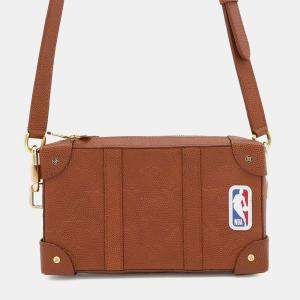 Louis Vuitton Brown Ball Grain Leather Monogram Pattern Lvxnba Soft Trunk 