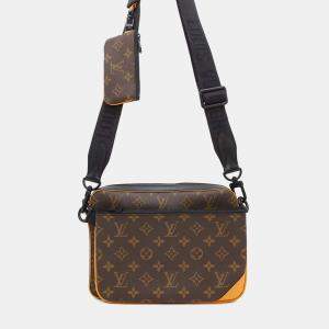 Louis Vuitton Brown/Orange/Black Monogram Macassar Canvas Trio Messenger Bag