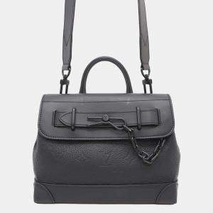 Louis Vuitton Noir Monogram Taurillon Steamer PM Shoulder Bag