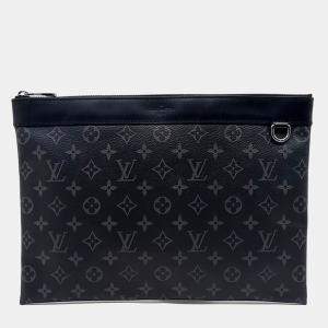 Louis Vuitton Black Coated Canvas Eclipse Discovery Pochette GM bag