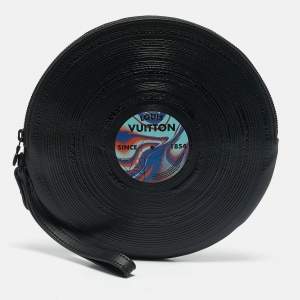 Louis Vuitton Black Leather 1854 Disc Pouch 