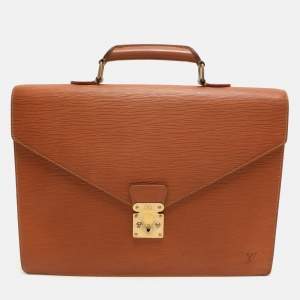 Louis Vuitton Cipango Gold Epi Leather Serviette Conseiller Briefcase