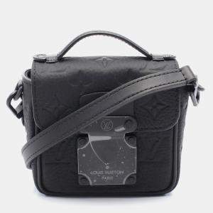 Louis Vuitton Black Monogram Leather Pico S-Lock Shoulder Bag