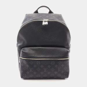 Louis Vuitton Black Monogram Eclipse Taiga Discovery PM Backpack Bag 