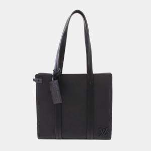 Louis Vuitton Black Leather Aerogram Take Off Tote Bag