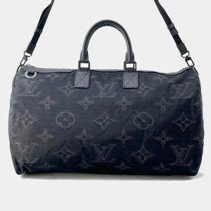 Louis Vuitton  Noir/Green 3D Monogram Reversible Nylon Keepall Bandouliere 50 Shoulder Bag