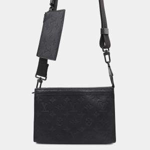 Louis Vuitton Black Monogram Shadow Gaston Wearable Wallet