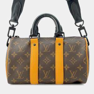 Louis Vuitton Brown Monogram Canvas Keepall Bandouliere Shoulder Bag
