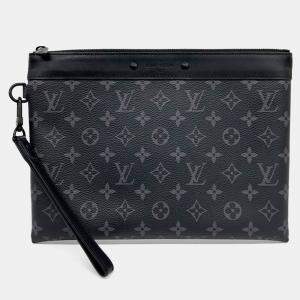 Louis Vuitton Black PVC Pochette Tougo Clutch