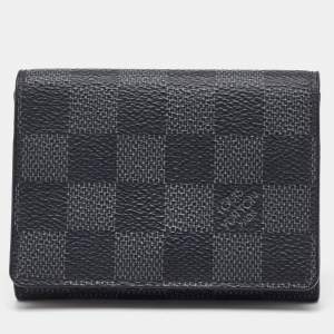 Louis Vuitton Damier Graphite Canvas Enveloppe Carte de Visite Bifold Card Holder