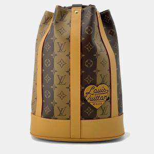 Louis Vuitton Brown Monogram Stripe Randonnee Messenger Nigo Collaboration