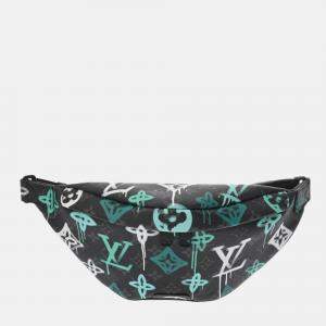 Louis Vuitton Monogram Eclipse Discovery Bum Bag Pm Graffiti Design Black Canvas Body