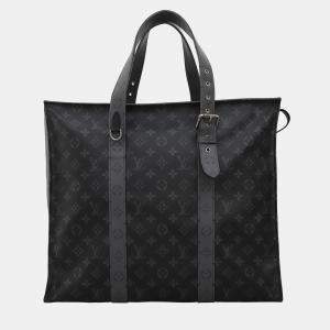 Louis Vuitton New Cabas Zippe Bag Reverse Monogram Eclipse Canvas GM