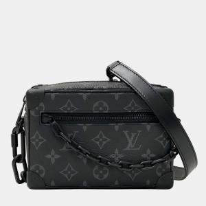 Louis Vuitton Bag Monogram Eclipse Men'S Shoulder Mini Soft Trunk Black Gray Chain Compact