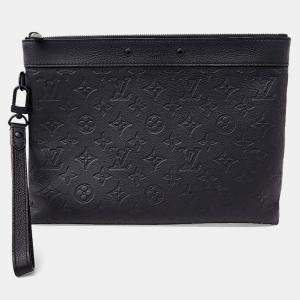 Louis Vuitton Black Leather Shadow Pochette Togo