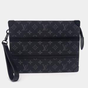 Louis Vuitton Black Leather Eclipse Trunk Pouch