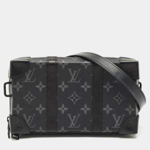 Louis Vuitton Monogram Eclipse Canvas and Leather Soft Trunk Wallet Bag