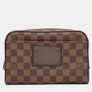 Louis Vuitton Bum Bag Brooklyn Brown Damier Ebene Canvas