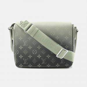 Louis Vuitton District PM Khaki Monogram Gradient Coated Canvas Leather Shoulder Bag