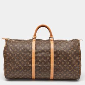 Pre Owned Louis Vuitton Monogram Canvas Keepall 60 Bag