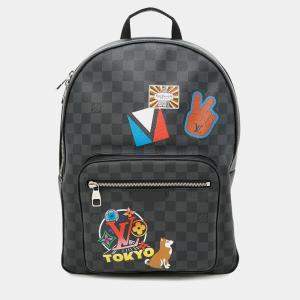Pre Owned Louis Vuitton Josh Noir Damier Graphite Backpack