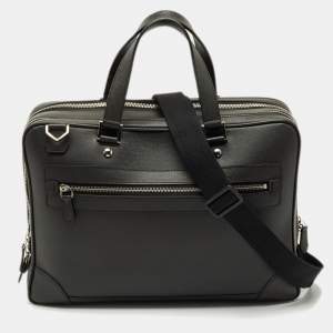 Pre Owned Louis Vuitton Black Taiga Leather Alexander Briefcase