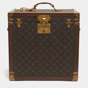 Pre Owned Louis Vuitton Monogram Canvas Watch Trunk