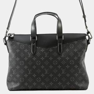 Pre Owned Louis Vuitton Briefcase Explorer Noir Monogram Eclipse