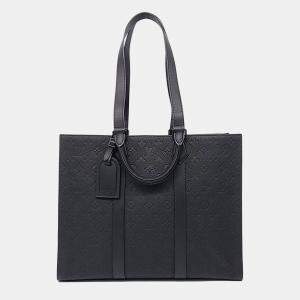 Pre Owned Louis Vuitton Black Leather Taurillon Sac Plat